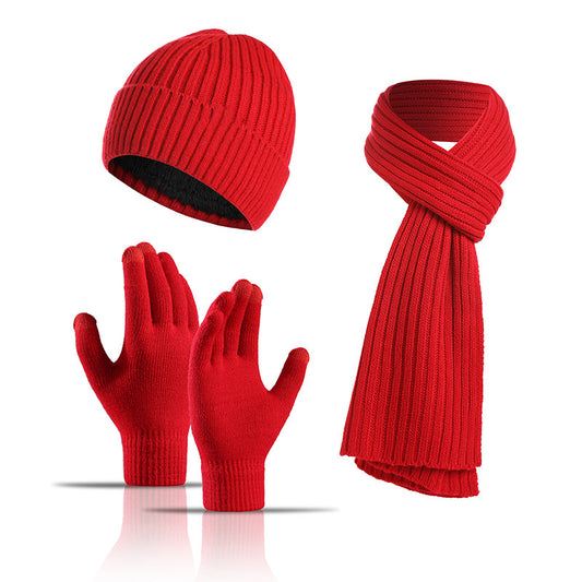Winter Strick-Set 3-teilig – Mütze, Schal & Handschuhe, Unisex