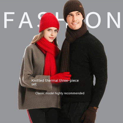 Winter Strick-Set 3-teilig – Mütze, Schal & Handschuhe, Unisex