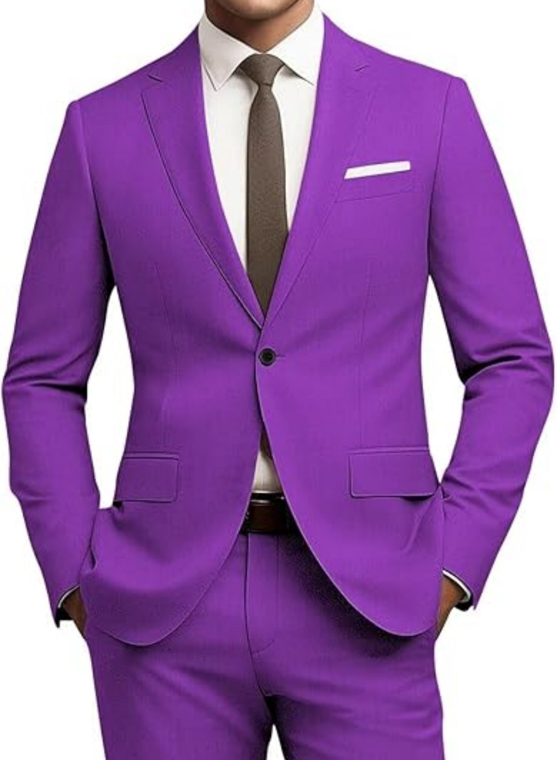 Herren Slim Fit Anzug – 2-teiliges Set für Business & Freizeit