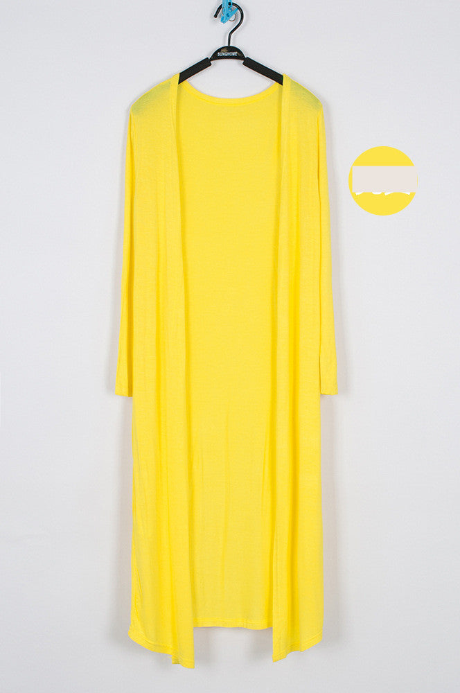 Lange modale Strickjacke Damen Schal Sonnenschutz Kleidung