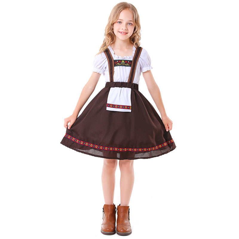 German Bavarian Traditional Folk Festival Beer Festival Costume Girl's Strap Skirt