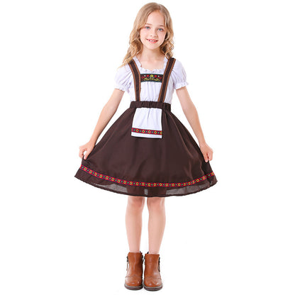 German Bavarian Traditional Folk Festival Beer Festival Costume Girl's Strap Skirt