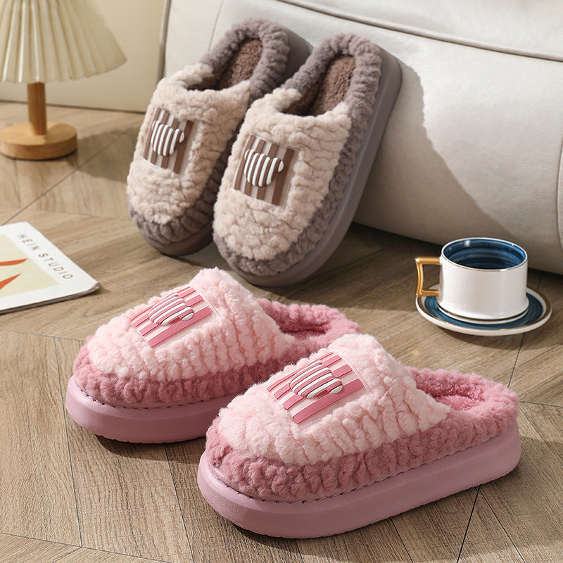 Neue farblich passende Lammhausschuhe für drinnen und draußen, rutschfeste Boden-Schlafzimmer-Hausschuhe, warme Winterschuhe für Damen und Herren