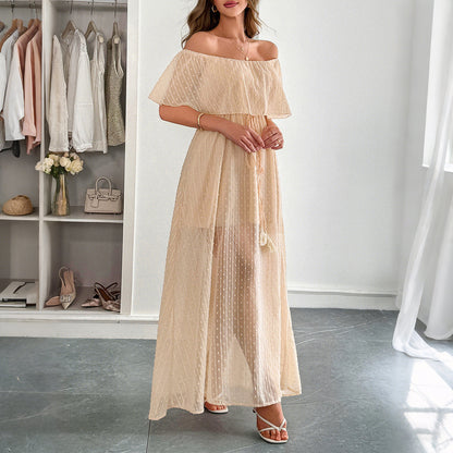 Elegantes Tube Top Korsett Kurzarm Damenkleid