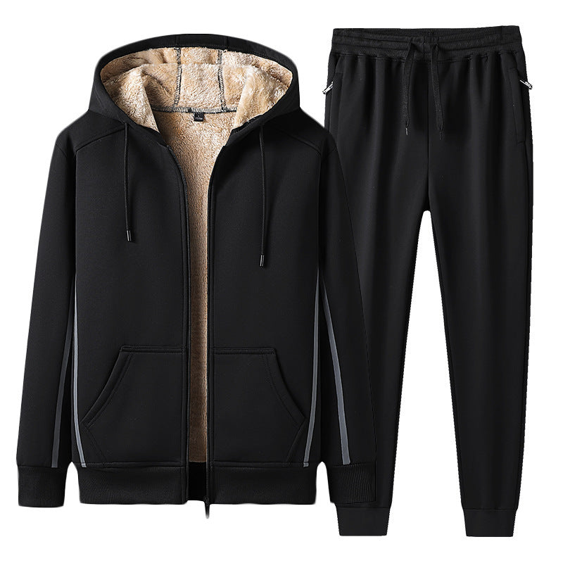 Herren Sportanzug 2-teilig – Freizeit Trainingsanzug mit Shorts