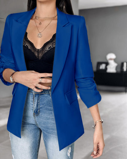 Langärmliger Cardigan-Anzugmantel für Damen