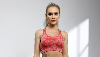 Sport-BH Hüftheben Fitness Shorts Grenzüberschreitender Sportanzug Nahtloser Yoga-Anzug Damen