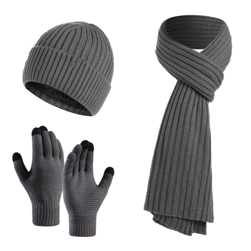 Winter Strick-Set 3-teilig – Mütze, Schal & Handschuhe, Unisex