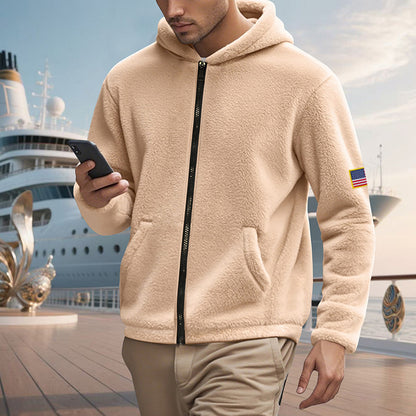 Herren Zipper Hoodie – Lockerer Bejirog Sweater mit Kapuze