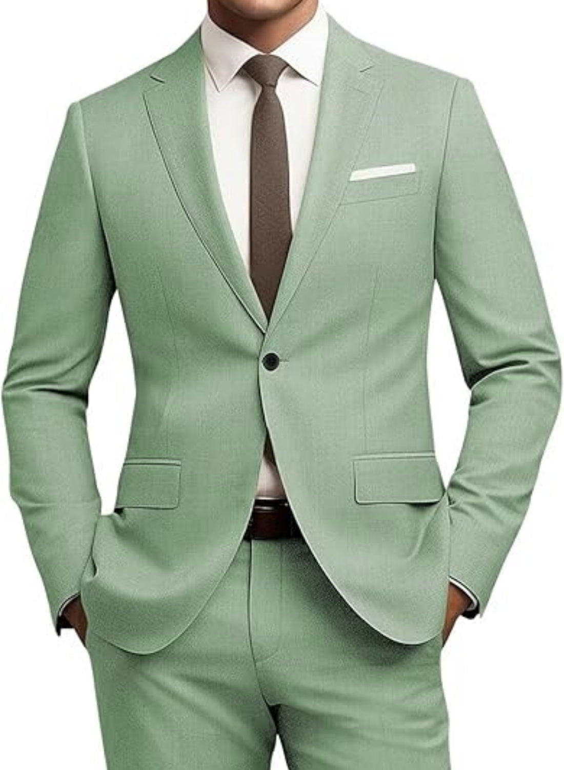 Herren Slim Fit Anzug – 2-teiliges Set für Business & Freizeit