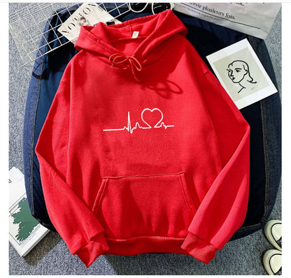 Lässiger Fleece-Hoodie in Übergröße, modischer Sport-Hoodie für Damen