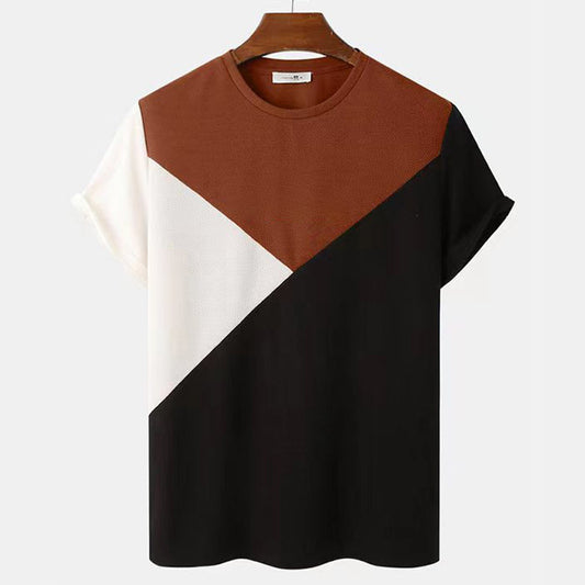 Kurzarm Mesh-Shirt mit 3D-Streifenprint – Locker geschnittenes Sommeroberteil (1+1 Gratis)
