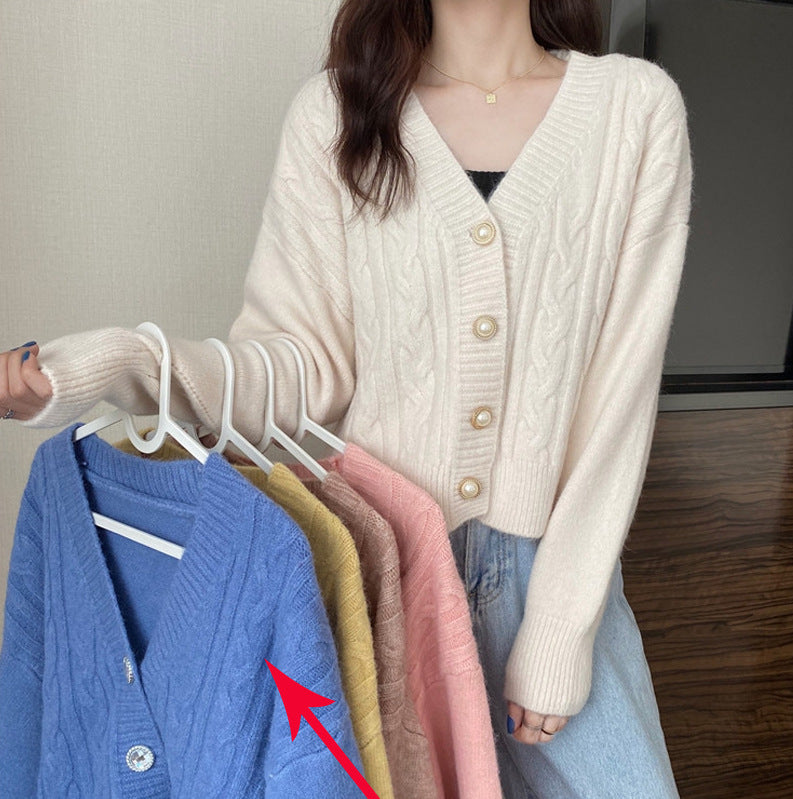 Twist Pullover Strickjacke Jacke Frauen Herbst Jacke