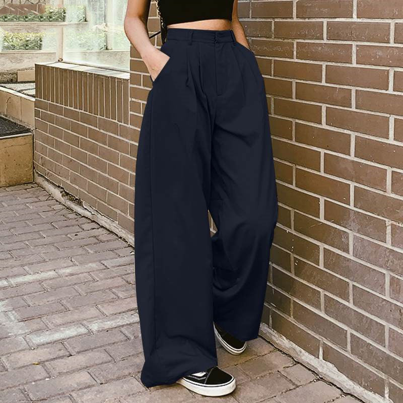Frauen Breite Bein Hosen Lange Pantalon Weibliche