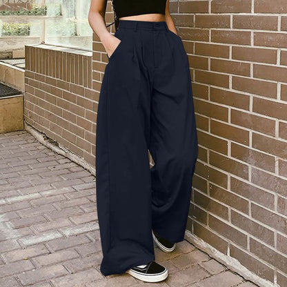 Frauen Breite Bein Hosen Lange Pantalon Weibliche