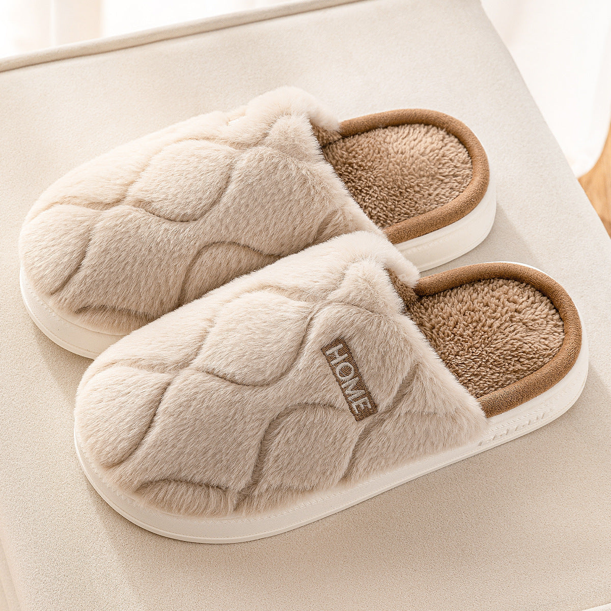 Plüsch Hausschuhe Winter Für Frauen Innen Boden Schlafzimmer Home Slipper Warme Feste Haus Schuhe Männer Paar
